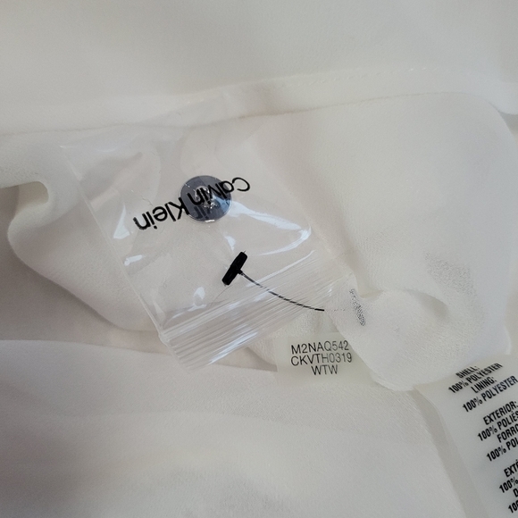 Calvin Klein NWT Women's Size L White Blouse Top - Picture 12 of 12